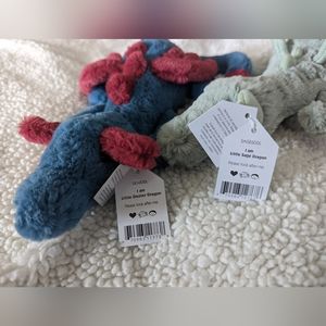 Jellycat Dexter and sage dragon